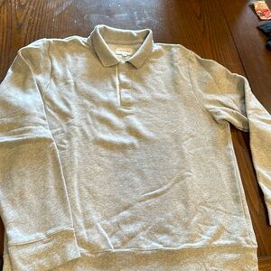 Light gray Club Monaco sweatshirt like shirt size large